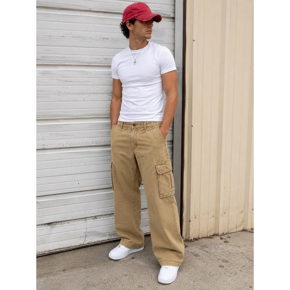 JCrew Wide leg Button fly Cargo Pants (36/30) Vintage Y2K 2000s